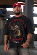 4082 - Tom & Jerry Tees- Tom & Jerry oversized cotton tee featuring bold throwback graphics of classic cartoon scenes, midweight, and collectible – Jerry design