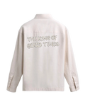 KING OF GOOD TIMES DIAMOND STUDDED LINEN SHIRT