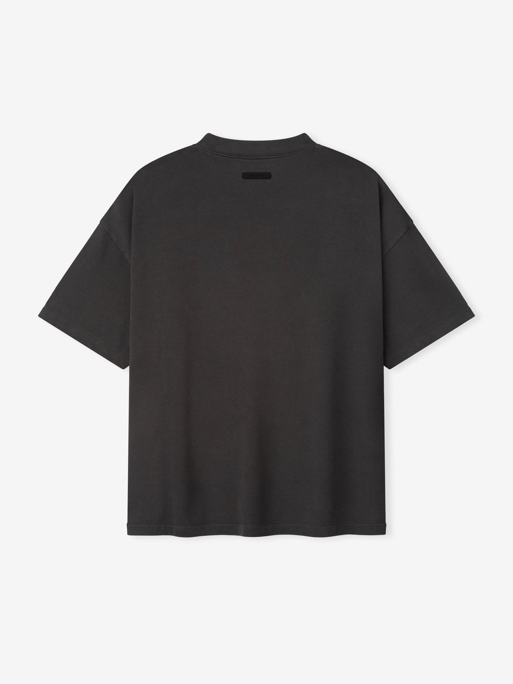 Black t-shirt on a white background
