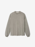 women's oversized 90s fit long sleeve tee in heavyweight pigment-dyed cotton jersey with crewneck