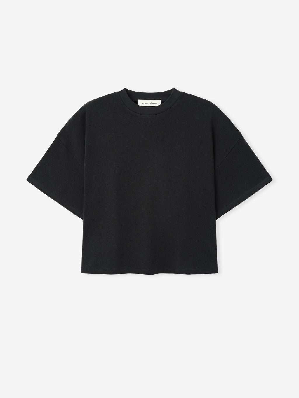 Black tee on a white background