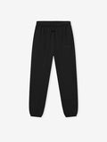 Black sweatpants on a white background