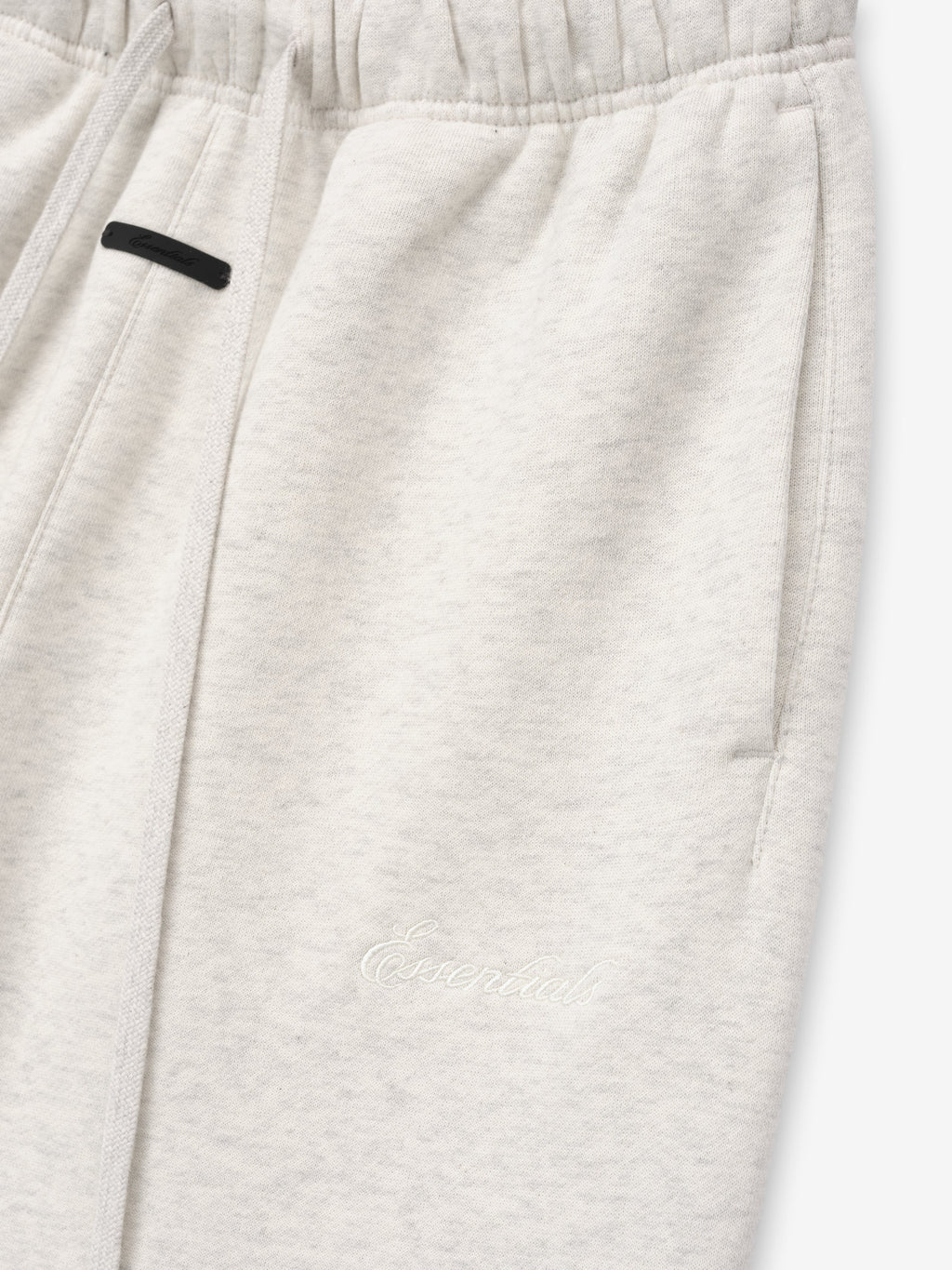off-white women's relaxed silhouette classic flare sweatpants in 380GSM core fleece with elastic waistband and embroidered Essentials logo