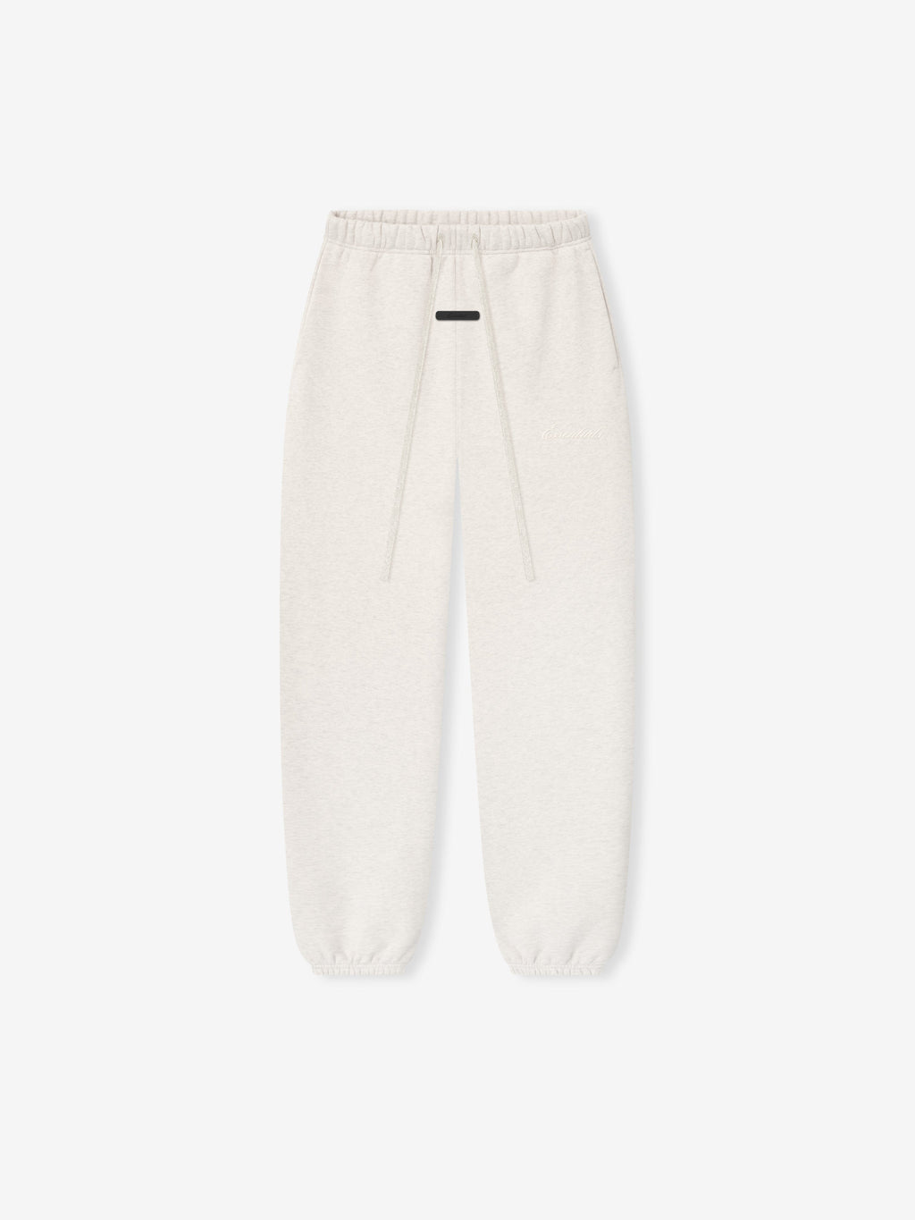 White sweatpants on a white background