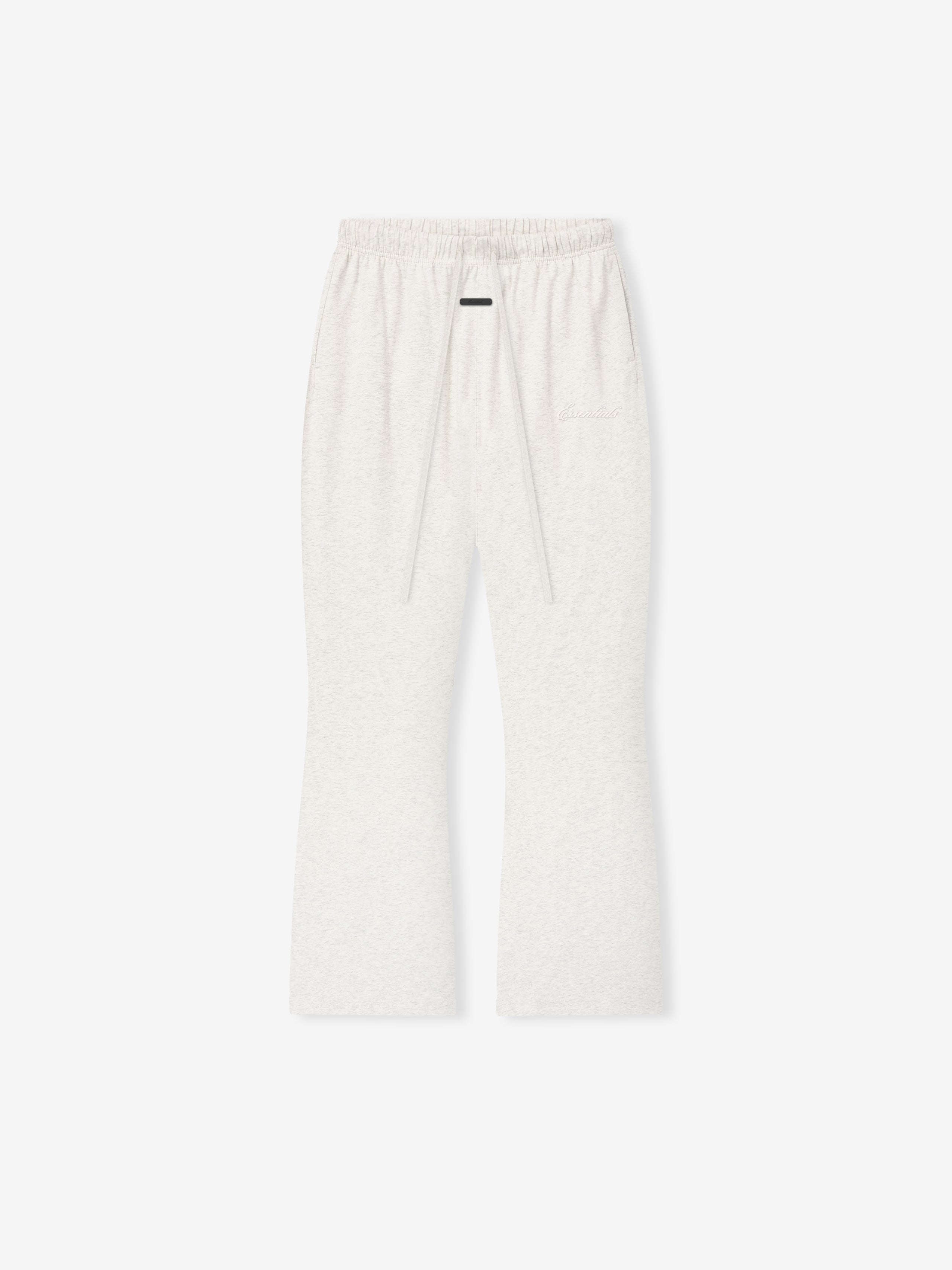 lightweight women's cotton jersey sweatpants in relaxed fit with flared leg and elastic waistband