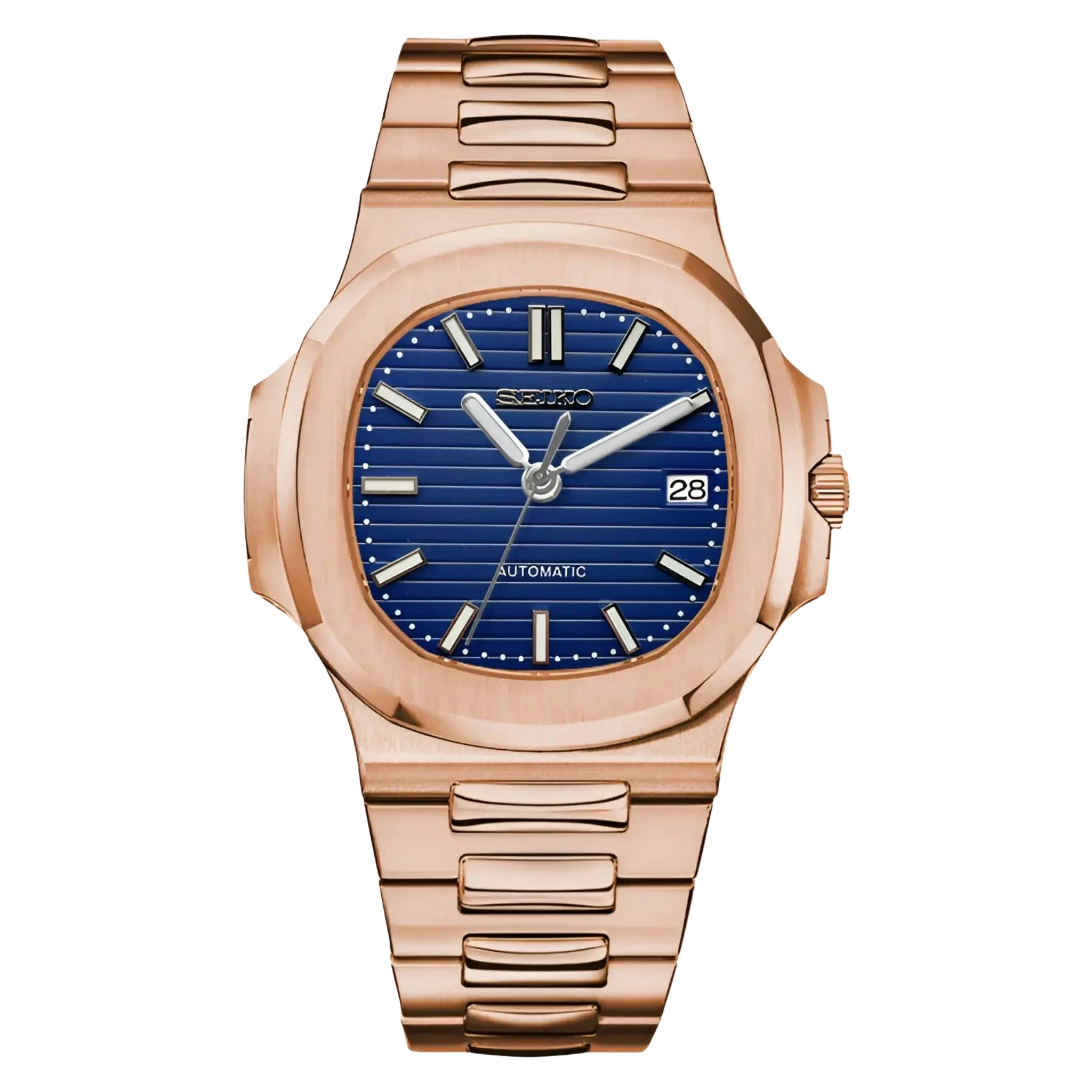 Seiko Mod Nautiko Rose Gold Royal Blue