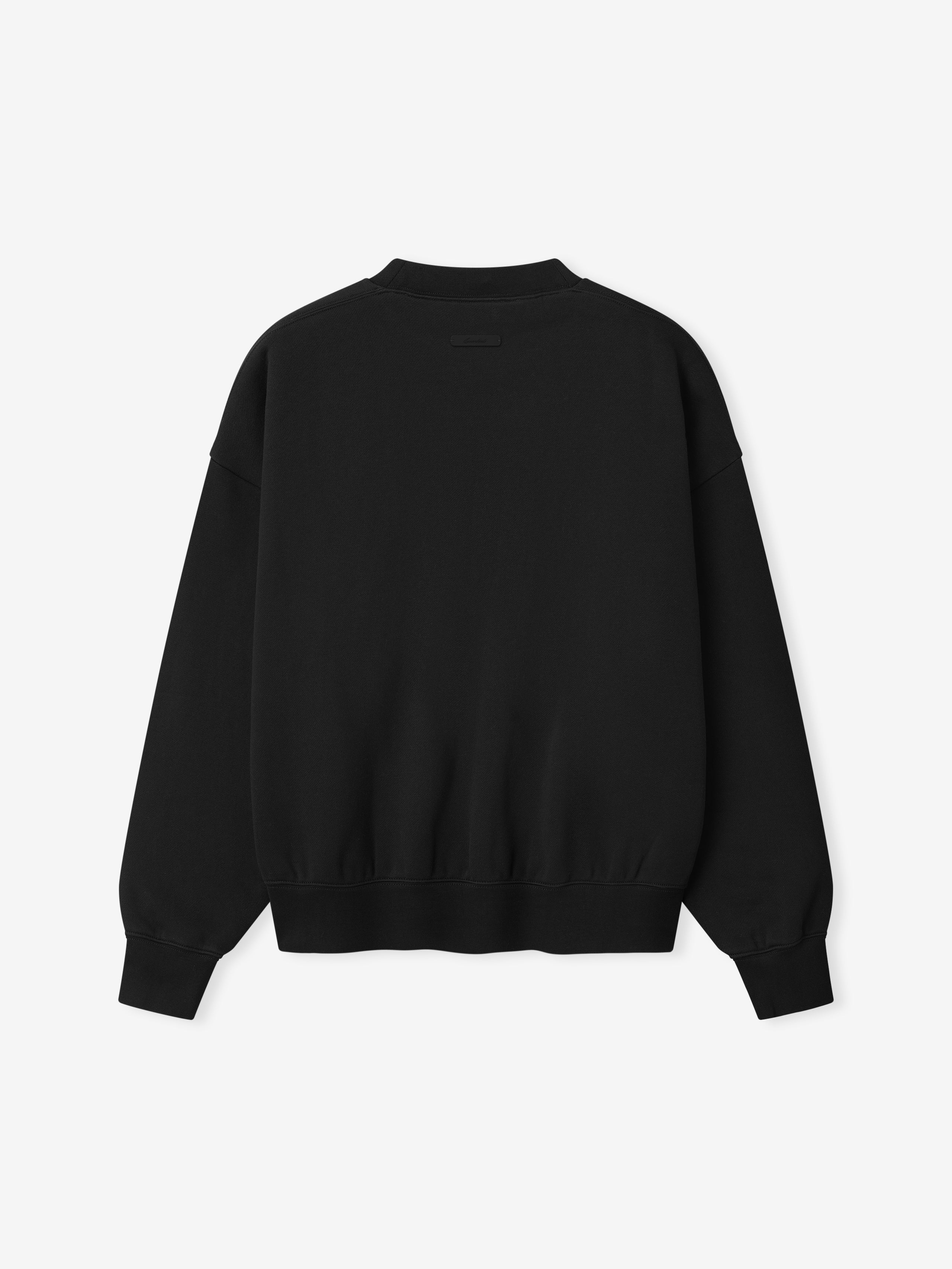 Black sweater on a white background