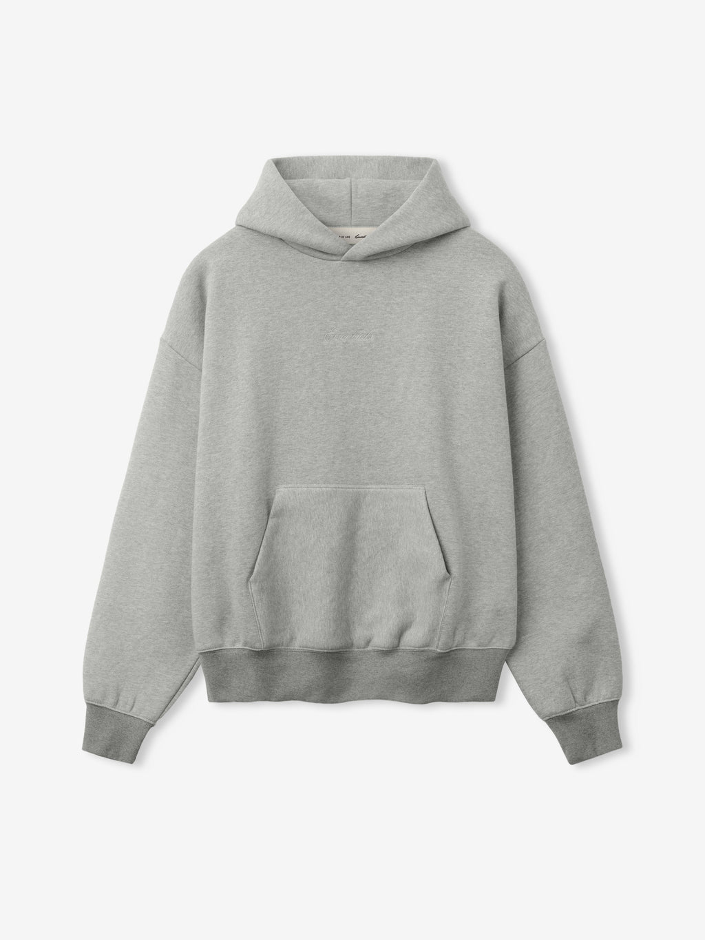 Gray hoodie on a white background