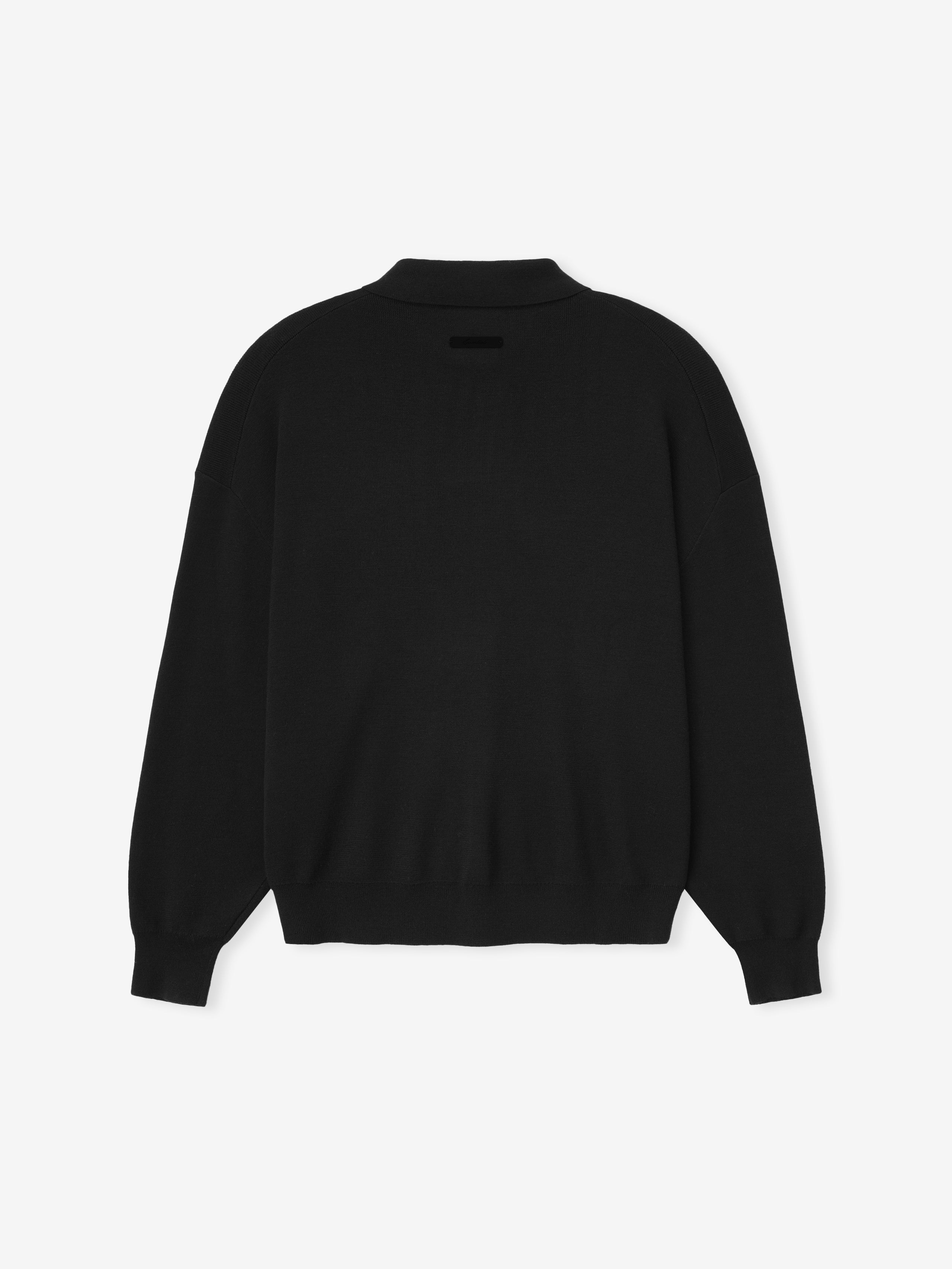 Black sweater on a white background