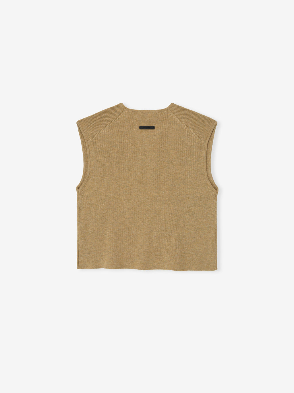 Brown sleeveless shirt on a white background