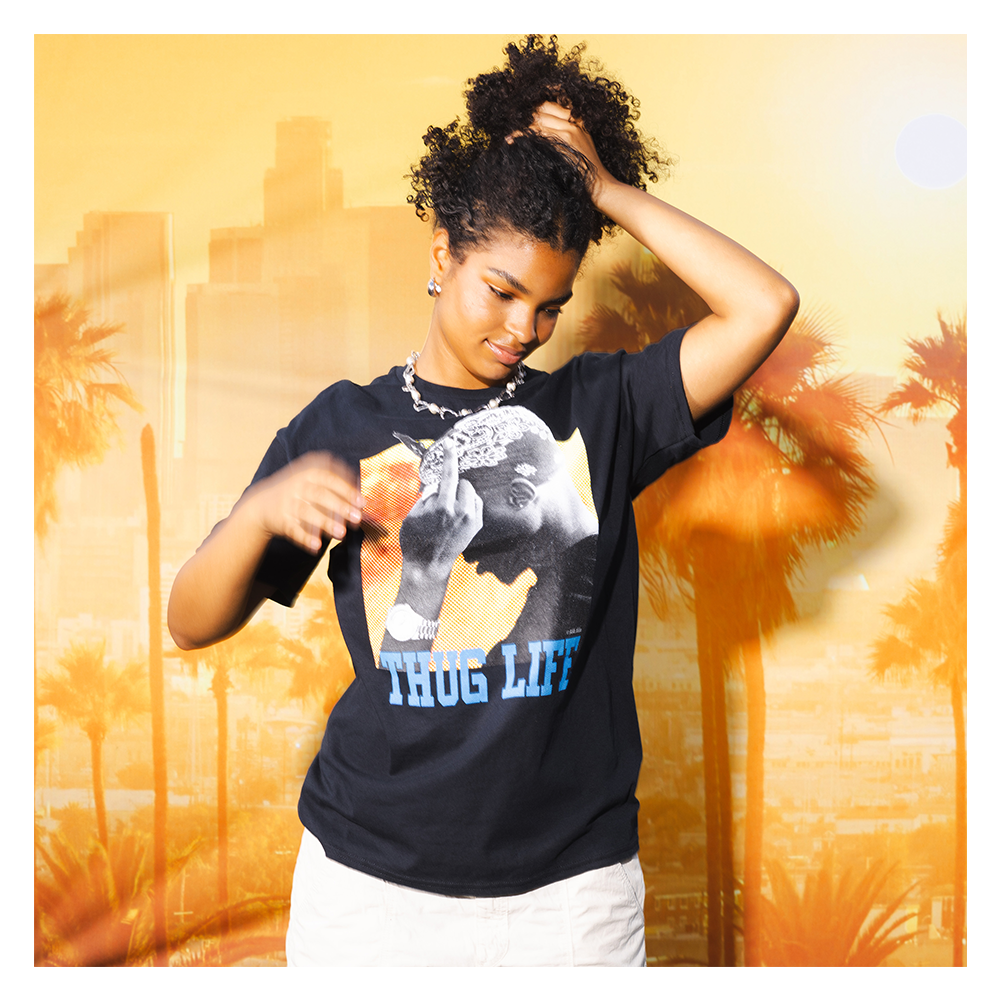 Thug Life Black T-Shirt Model 2