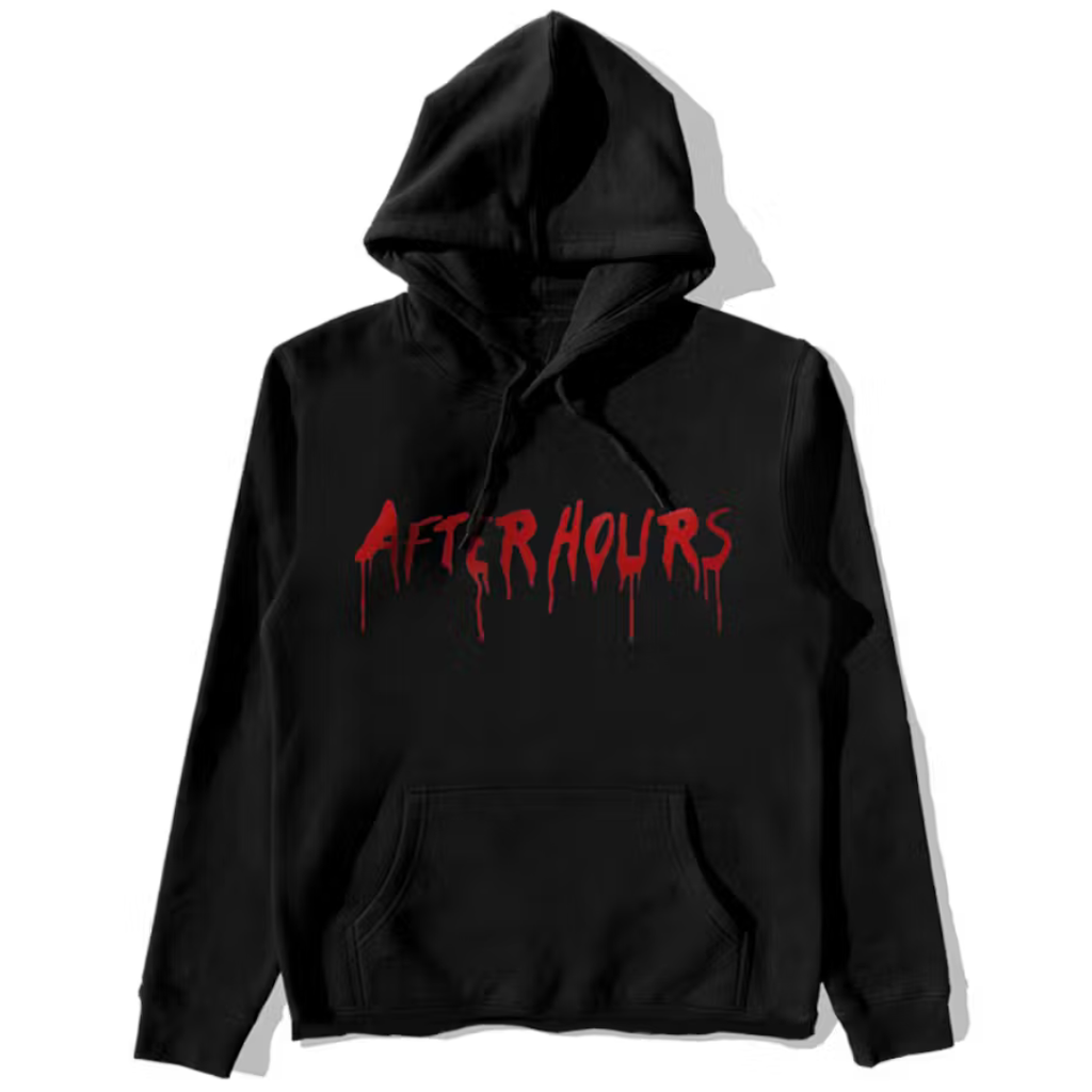 The Weeknd x Vlone After Hours Blood Drip Pullover Hood Black