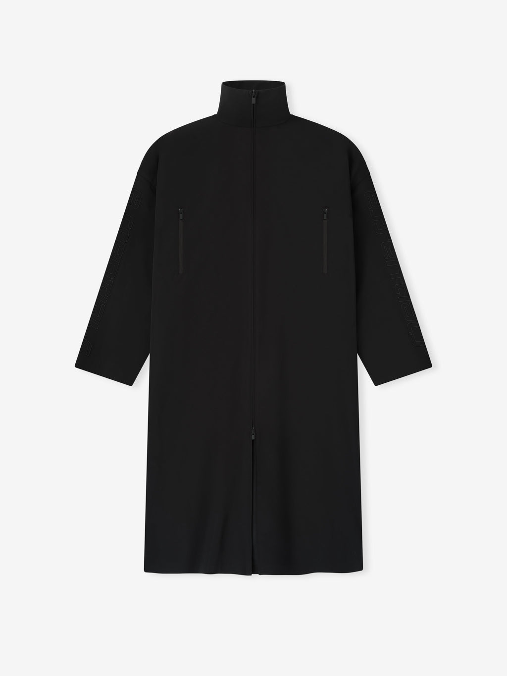 Black coat on a white background