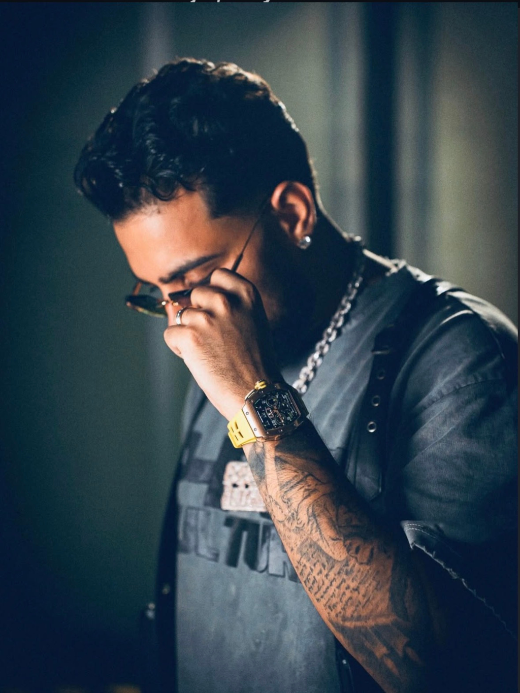 DARKEN P-POP CULTURE LEATHERED T-SHIRT
