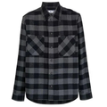 OFF WHITE CHECKED FLANNEL SHIRT black grey