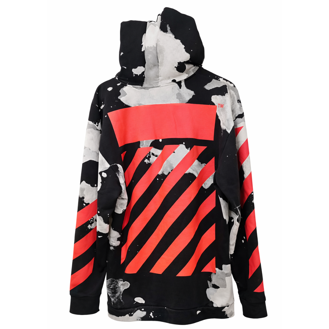 OFF WHITE LIQUID CAMO HOODED JACKET	black grey