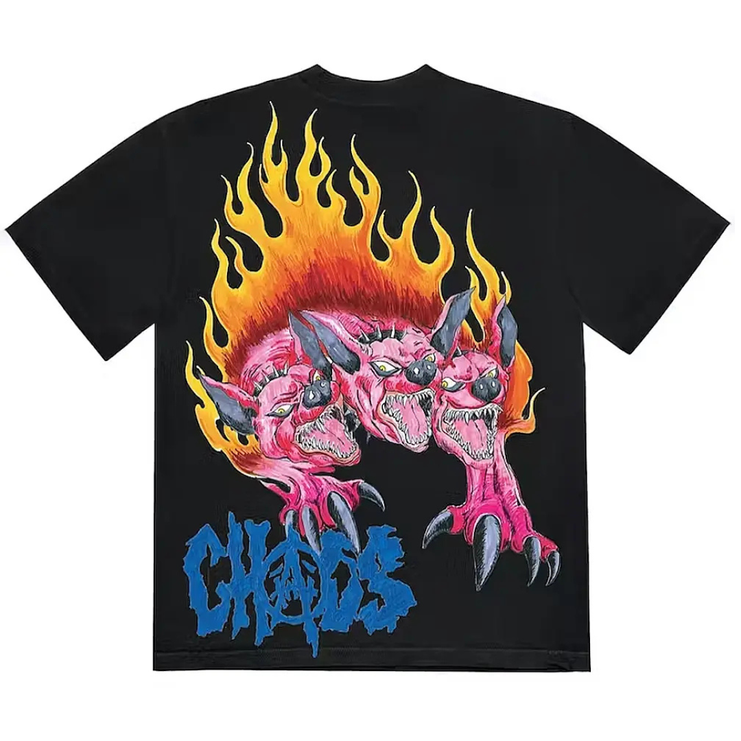 Travis Scott  x Saint Michael CHAOS Tee Black