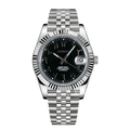 Seiko Mod Datejust Black Arabic