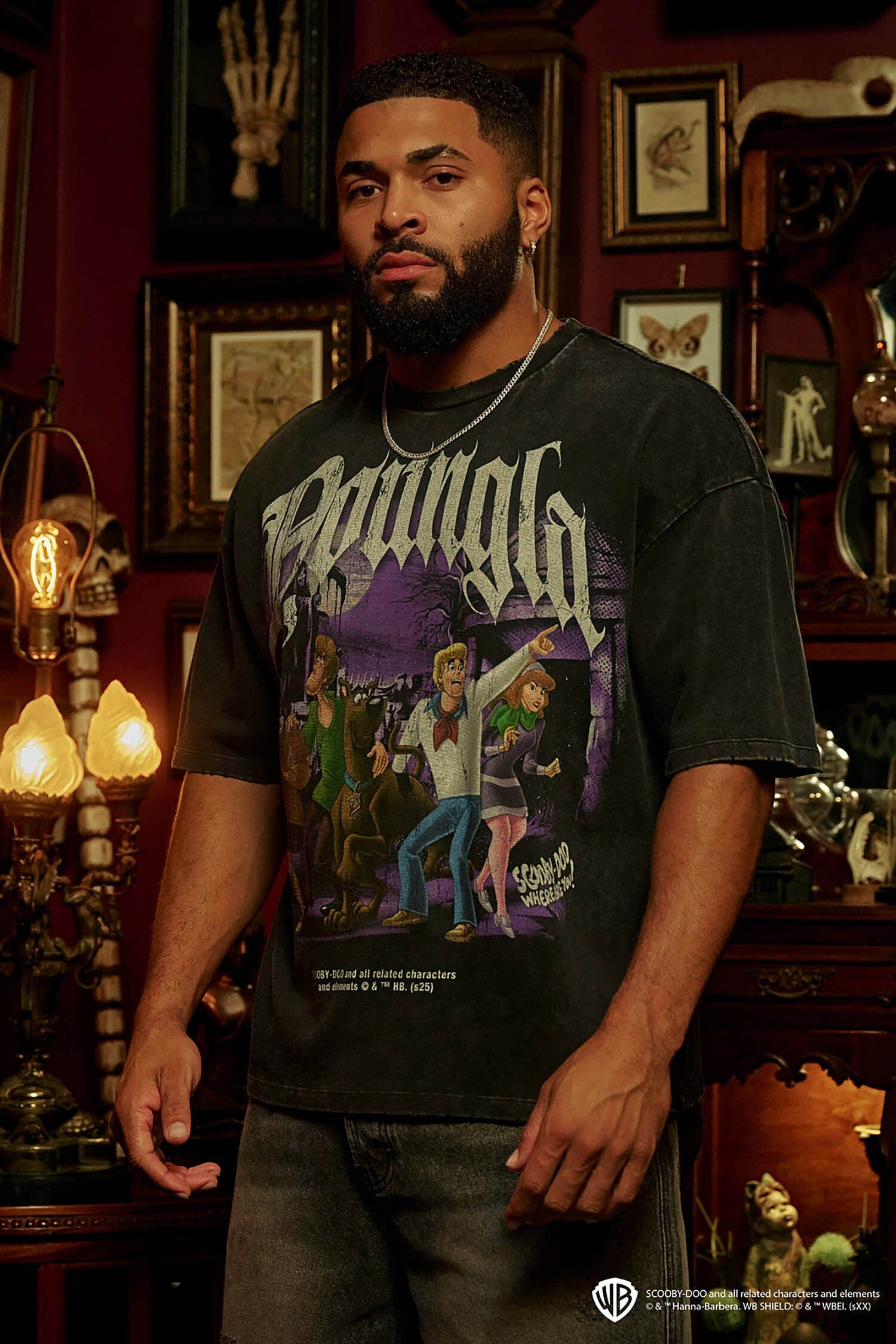 4252 - Scooby-Doo Tees - Relaxed fit, soft breathable cotton with oversized Scooby & Mystery Machine graphics. Playful, standout style in Mystery Crew.