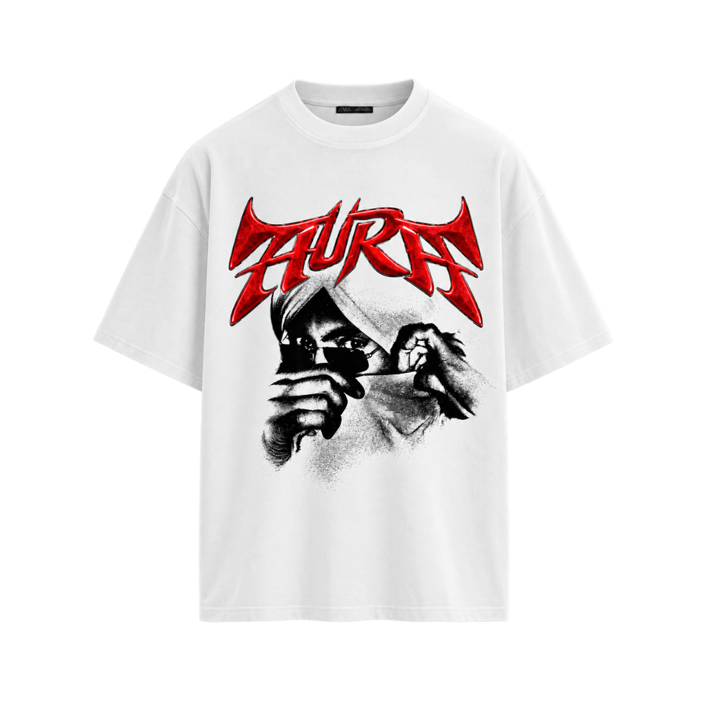 AURA SNIPER DILJIT RIBBED TSHIRT