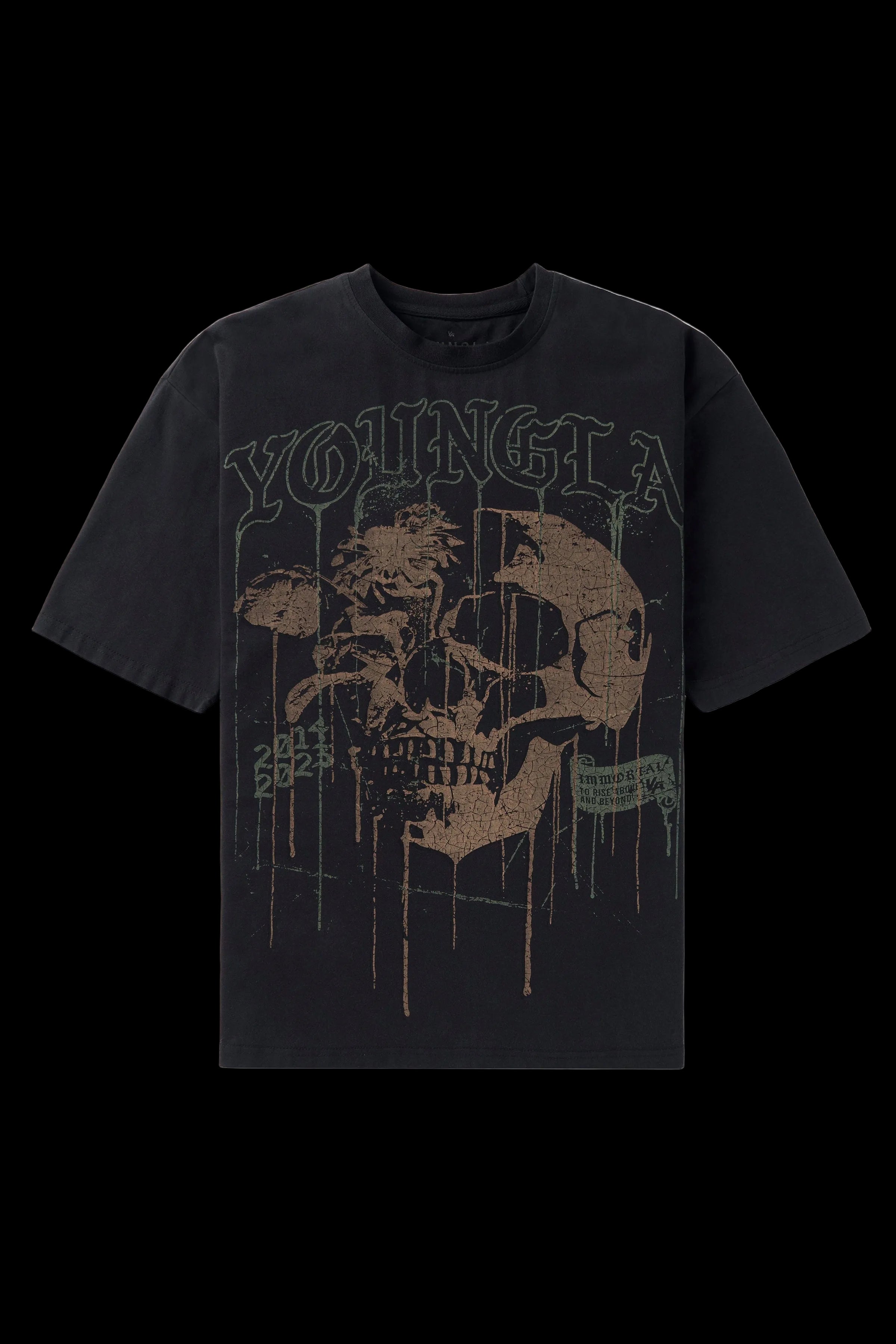 4116 - Floral Skull Tees