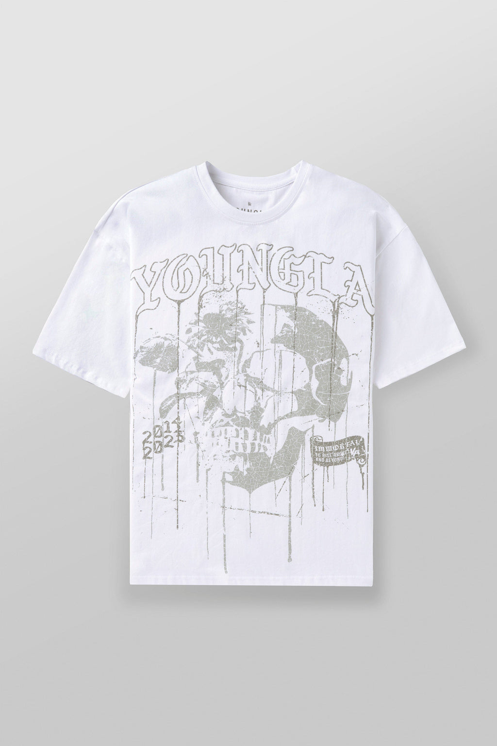4116 - Floral Skull Tees