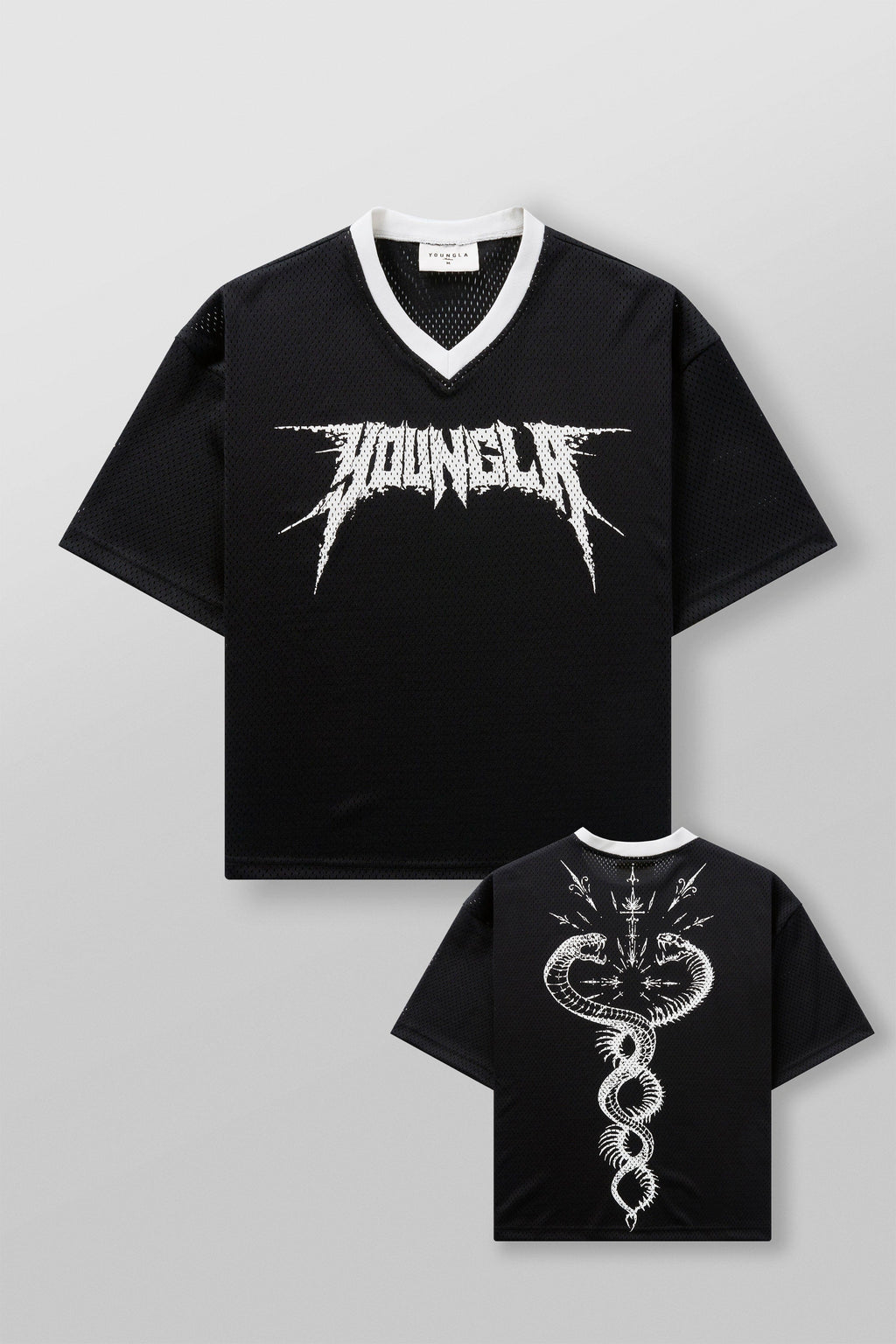 4249 - Venom Jerseys - lightweight 200 GSM polyester with a boxy fit, breathable comfort, and strong structure in Black.