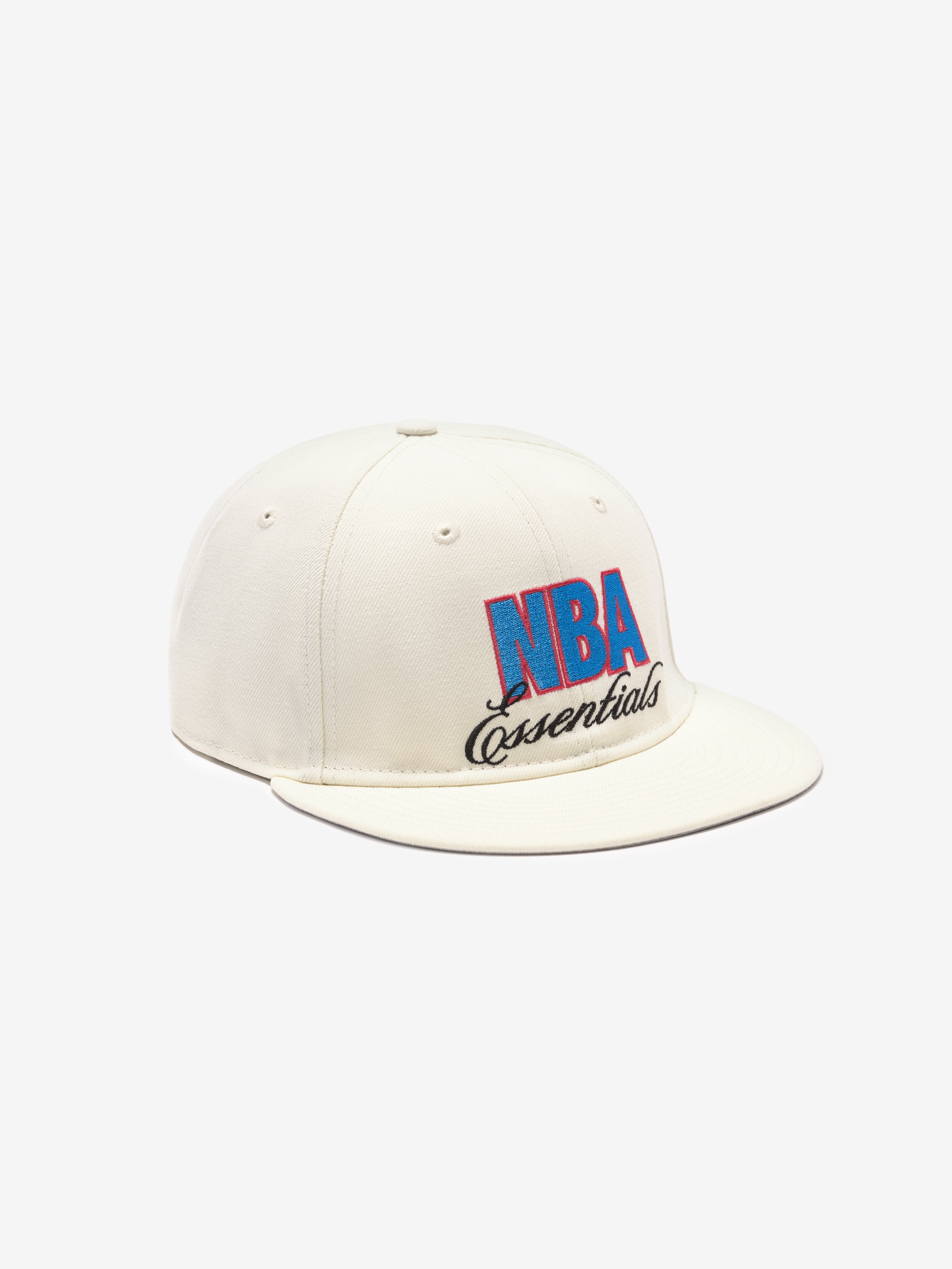 off-white NBA Essentials 9Fifty RC snapback cap with blue and red embroidered logo on front panel