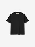 Black t-shirt on a white background