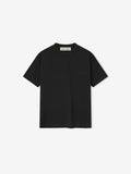 Black t-shirt on a white background