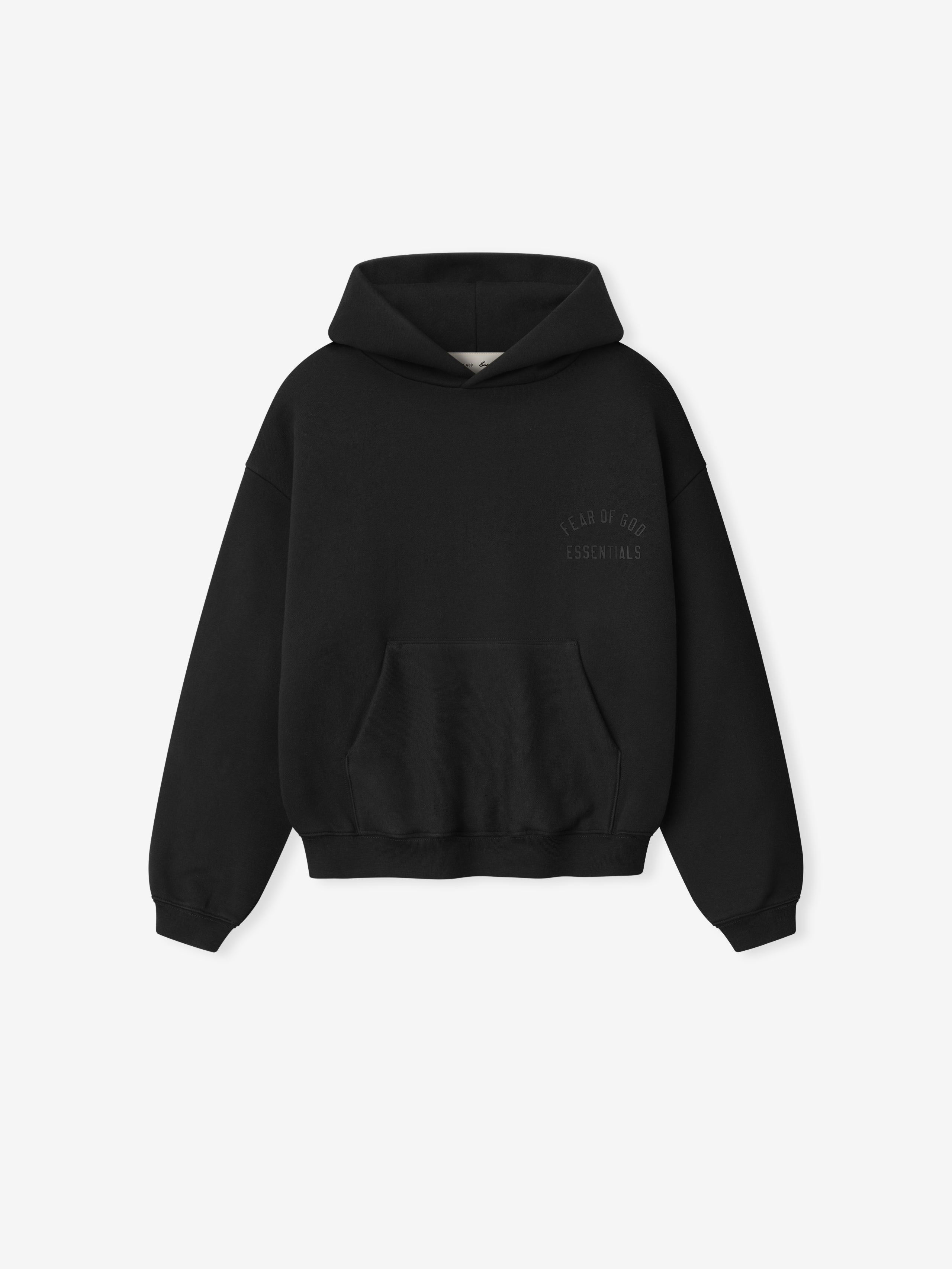 Black hoodie on a white background