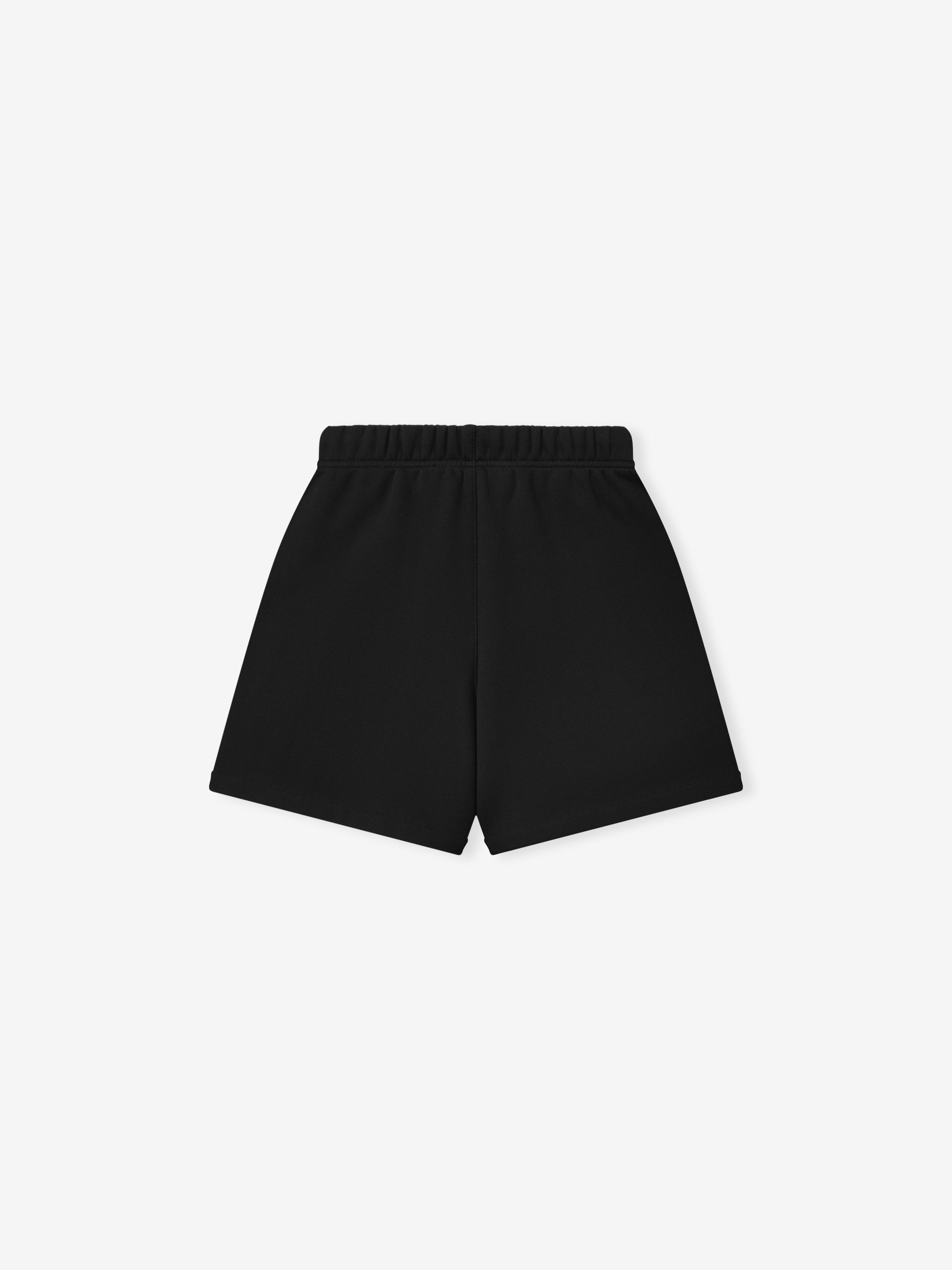 Black shorts on a white background