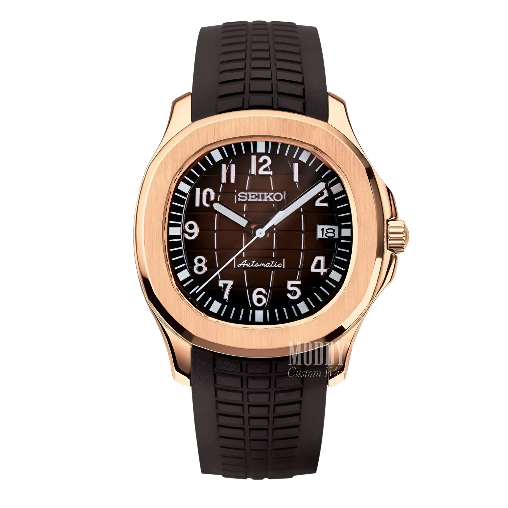 Seiko Mod Brown (Rose Gold)