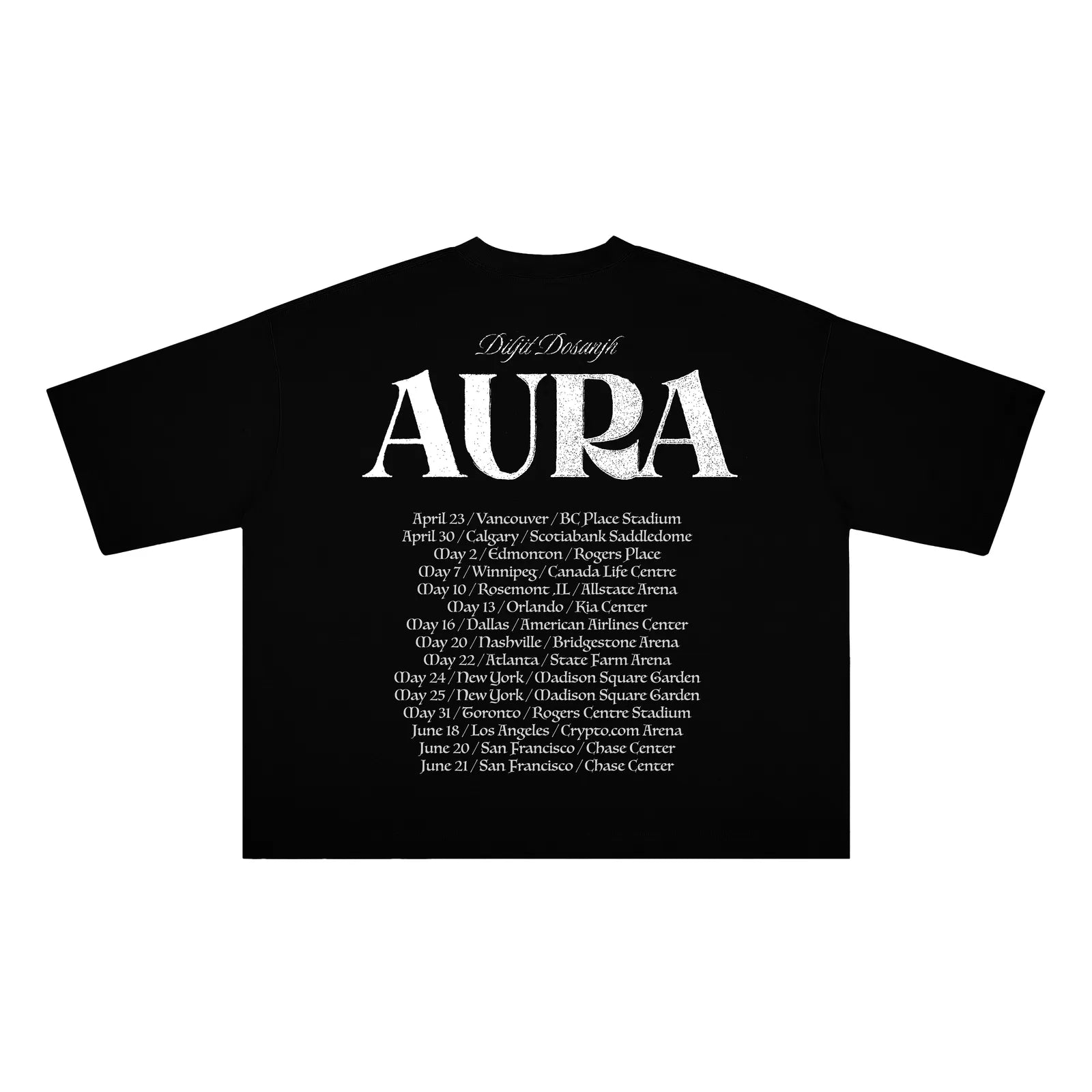 AURA DILJIT RIBBED TSHIRT
