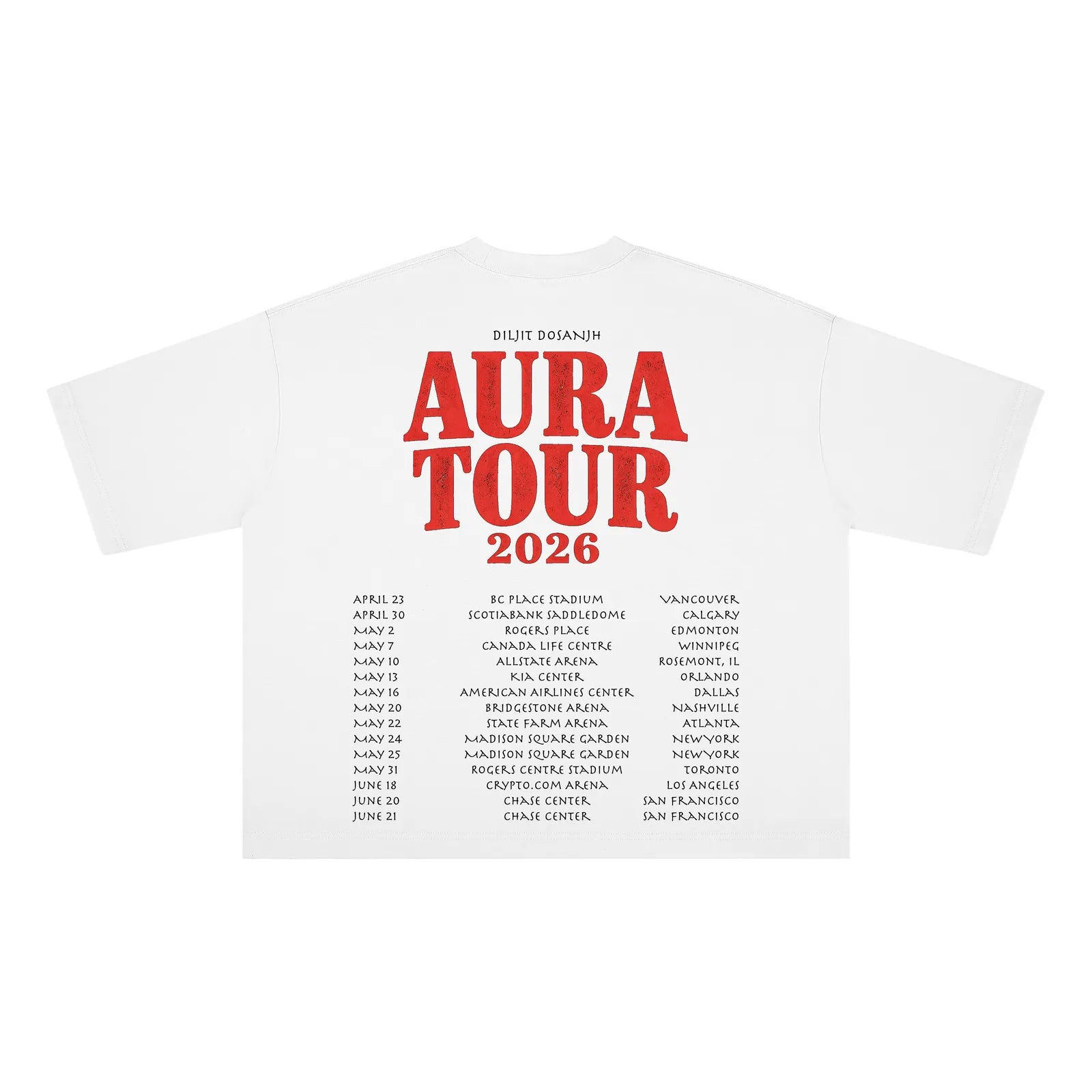 AURA SNIPER DILJIT RIBBED TSHIRT
