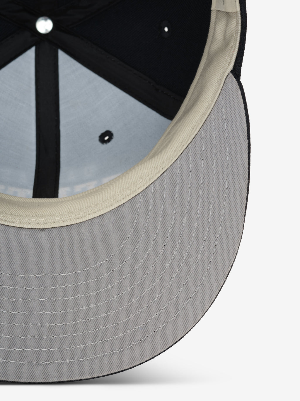 Close-up of the grey underbill and interior panel stitching of Cowboys 9Fifty RC Snapback, gallery image 0