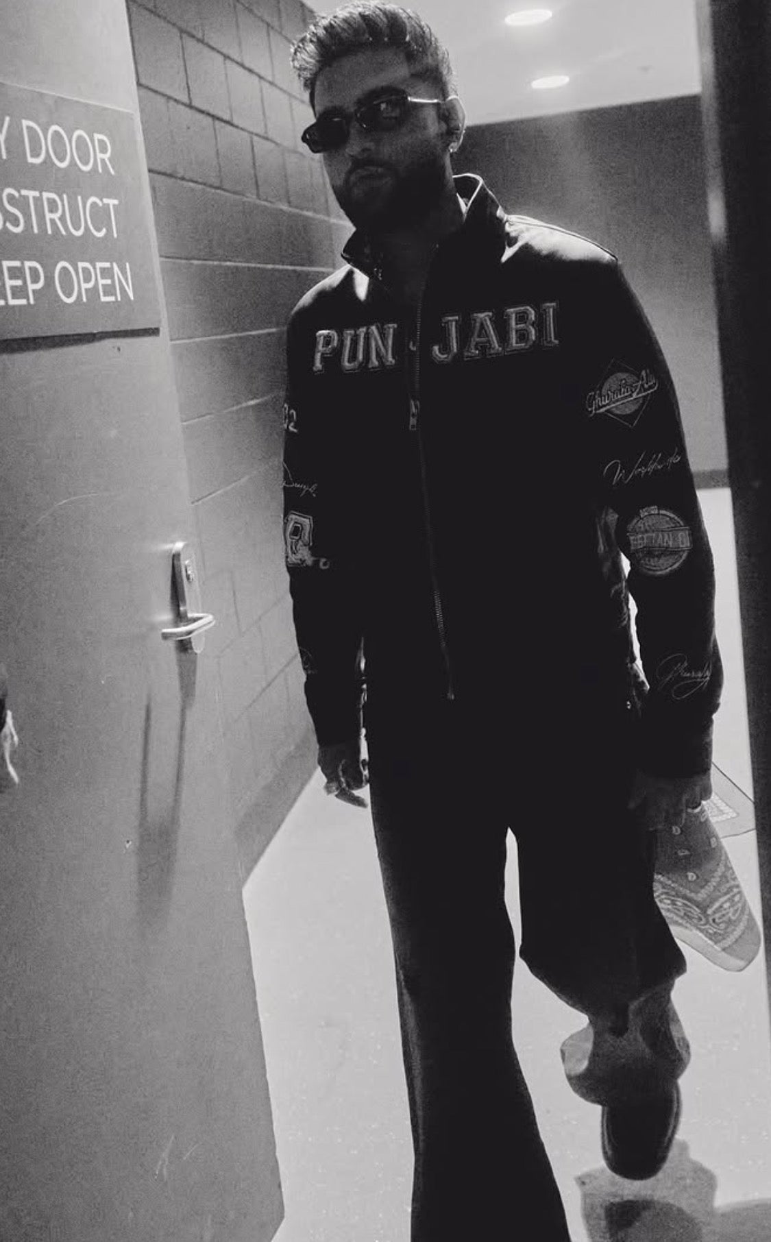 KARAN AUJLA WORLD TAKEOVER LEATHER JACKET