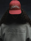 Front view of red Chiefs 9Fifty RC Snapback with white Kansas City Essentials embroidery, gallery image 0