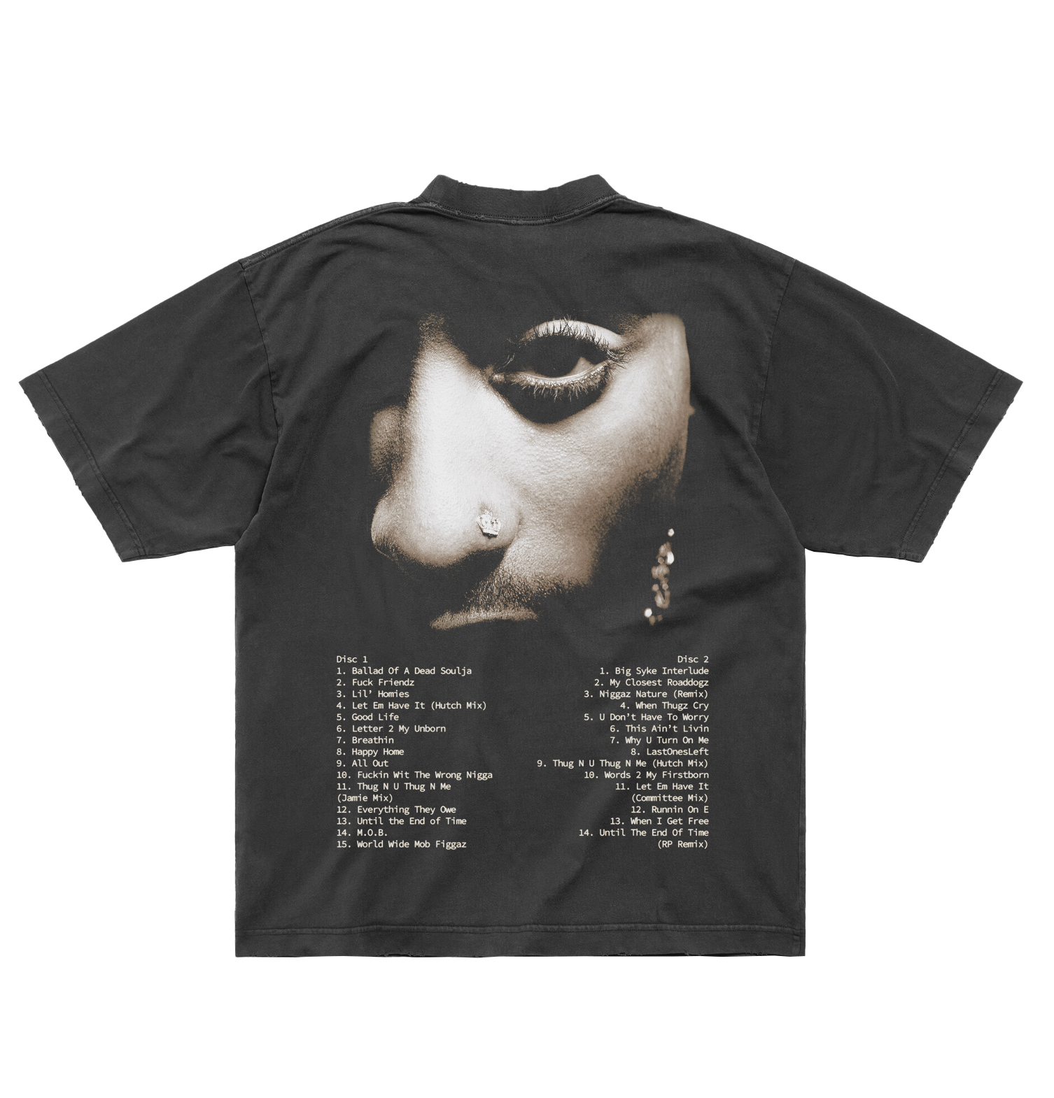 World Wide Washed Black T-Shirt