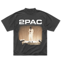 World Wide Washed Black T-Shirt Front