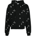 OFF WHITE MONOGRAM OVER LOGO HOODIE BLACK