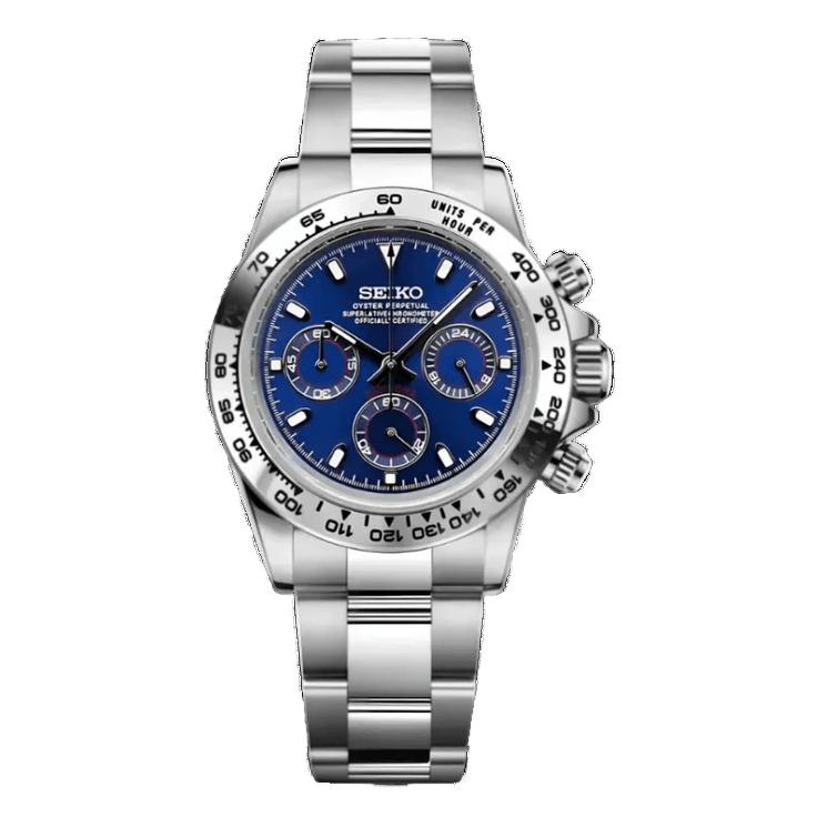 Seiko Mod Datejust Blue Steel