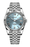 Seiko Mod Datejust  Ice Blue Roman