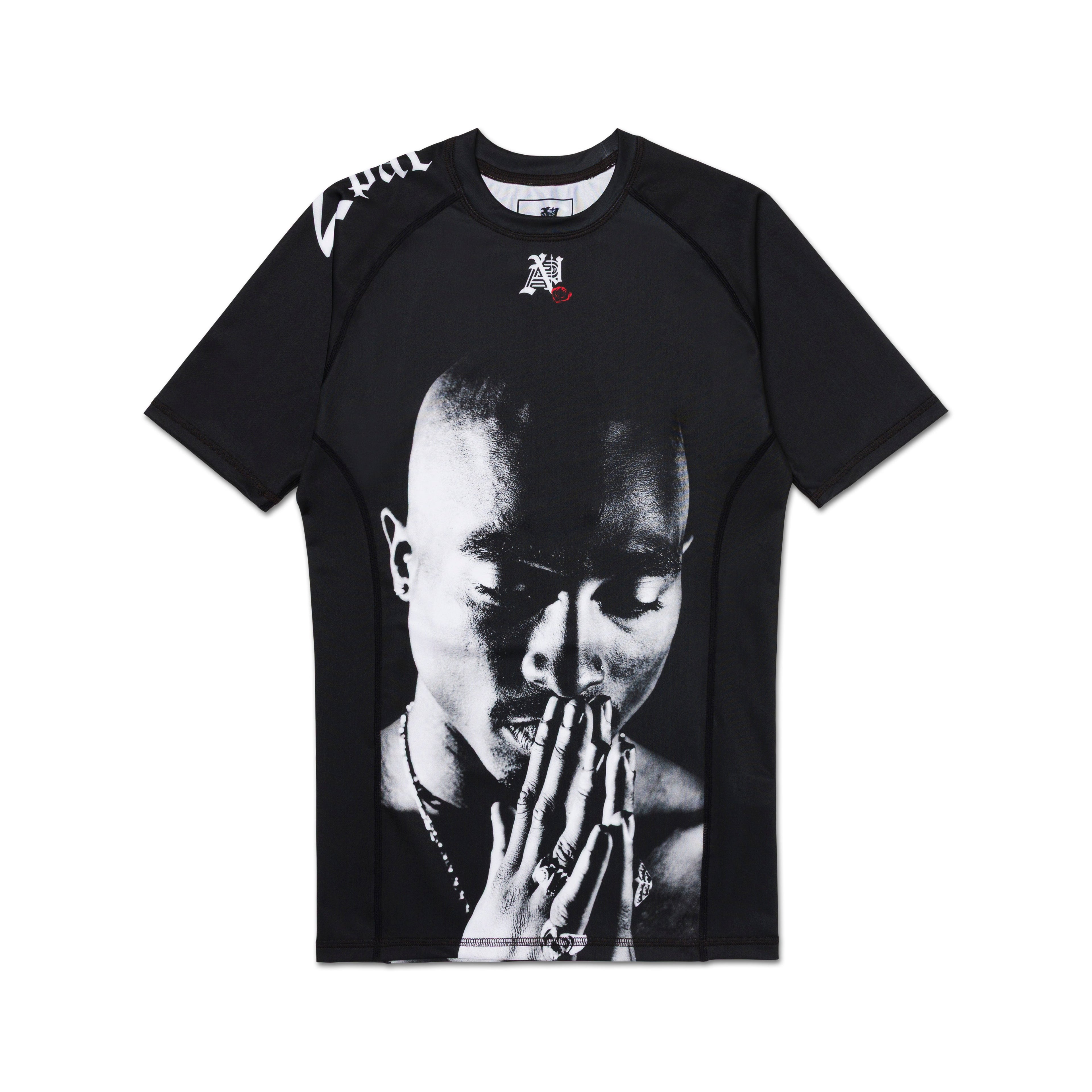 A&P TUPAC Rose SS Rashguard Front