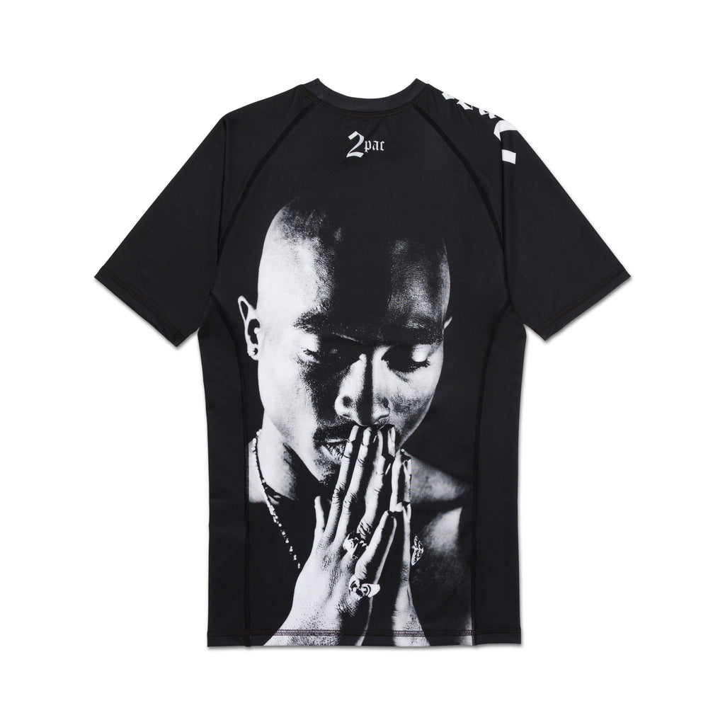 A&P TUPAC Rose SS Rashguard Back