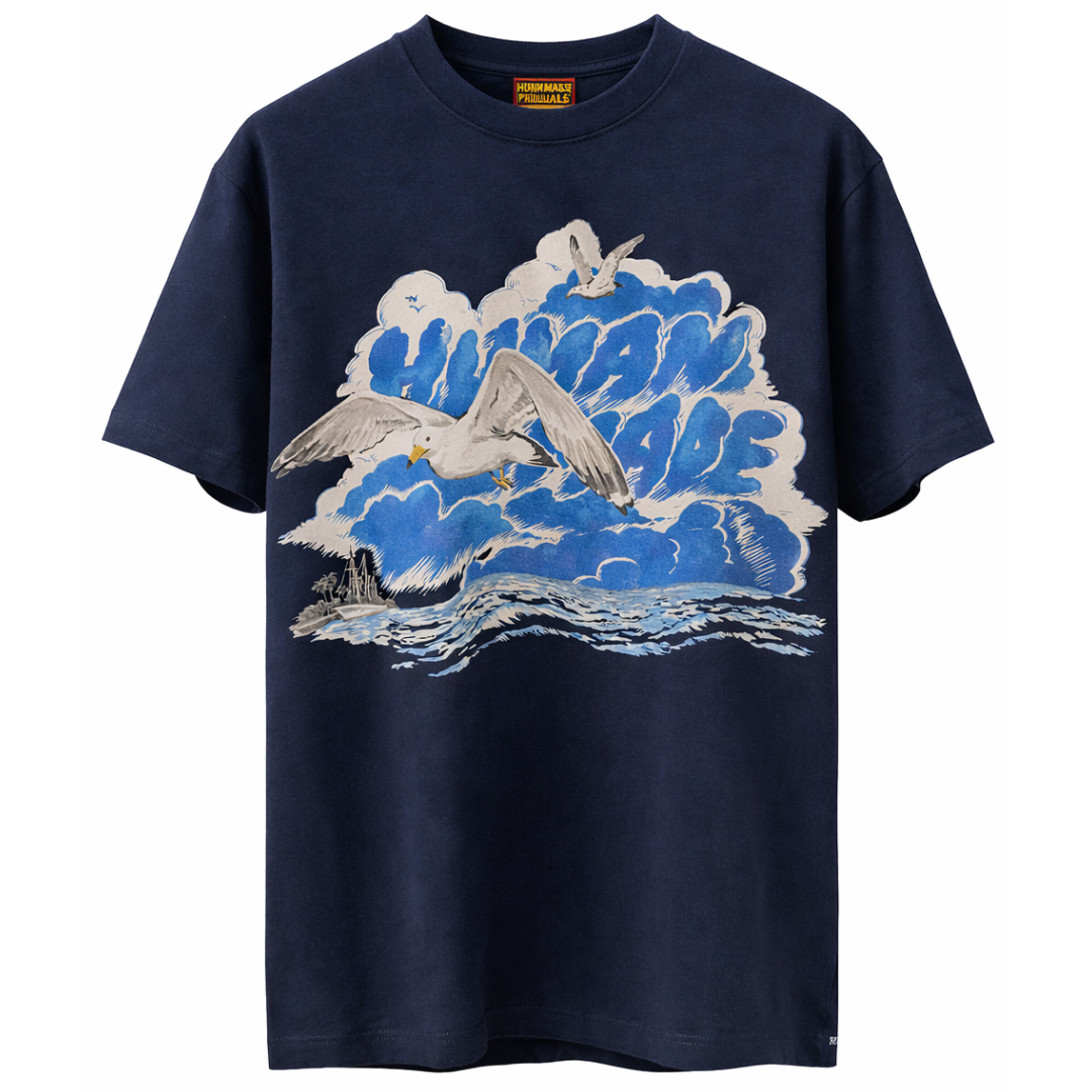 HUMAN MADE GRAPHIC TEE NAVY BLUE