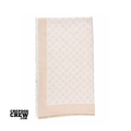 NEW LOUIS VUITTON SCARF CHAMPAGNE GOLD PARIS WITH GOLD