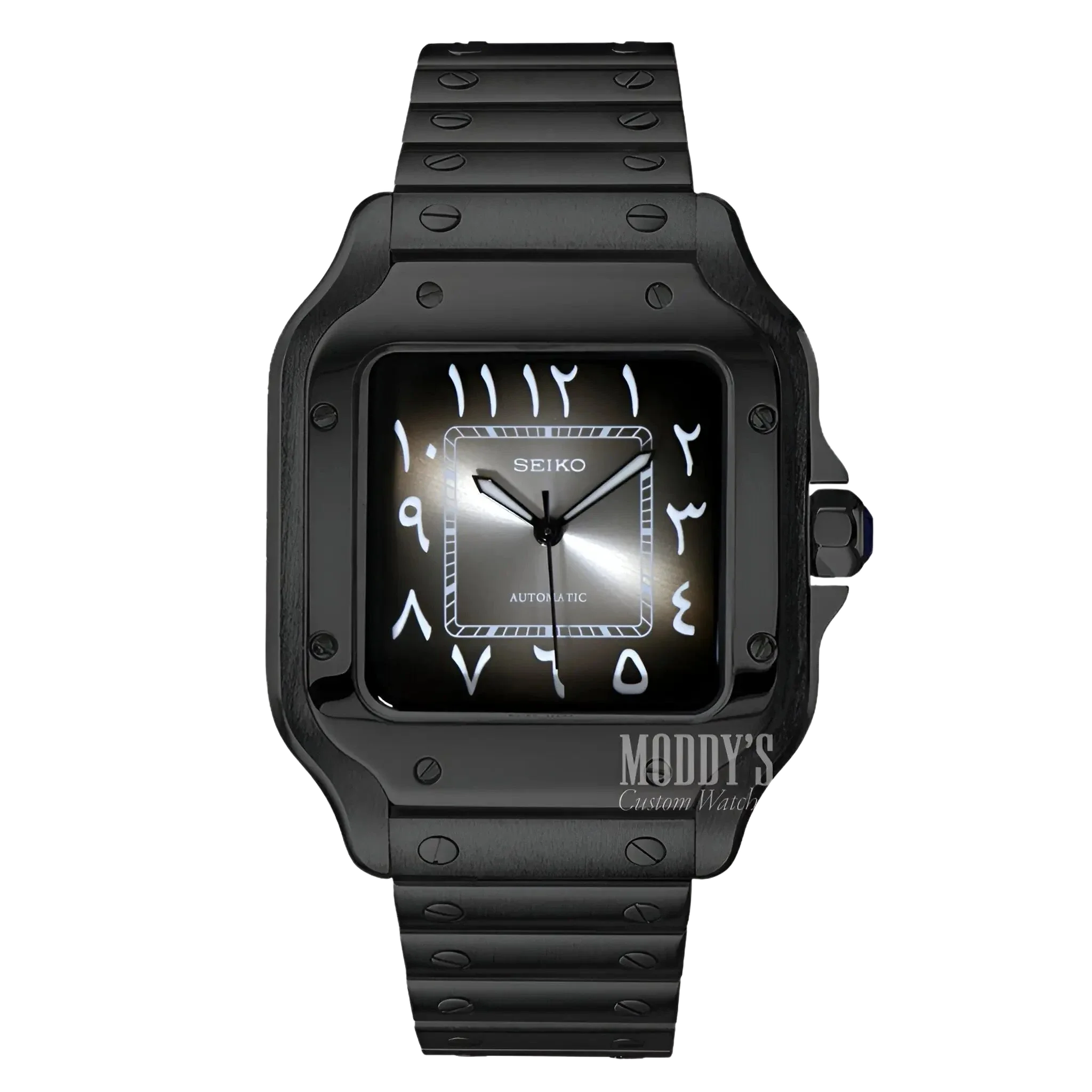 Seiko Santos Black Ghost Arabic