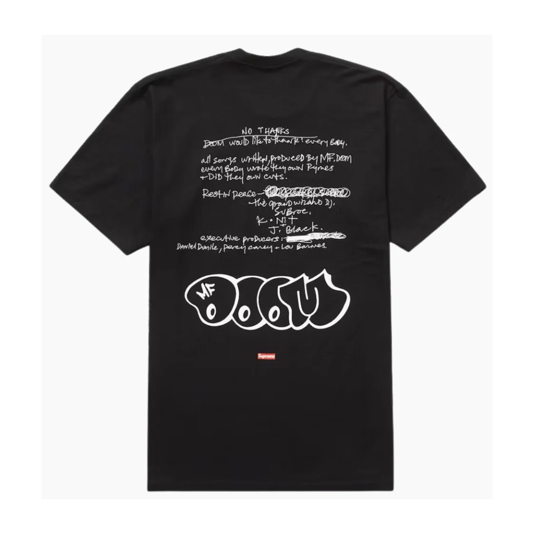 Supreme MF DOOM Tee Black