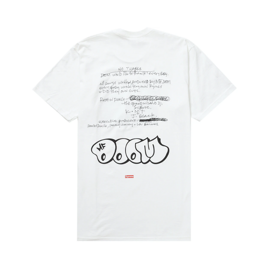 Supreme MF DOOM Tee White
